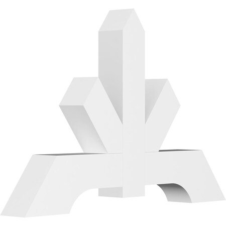 Ekena Millwork Vanguard Architectural Grade PVC Gable Bracket, 36"W x 24"H x 4"D x 4"F, 16/12 Pitch GBP036X24X0404VAN00